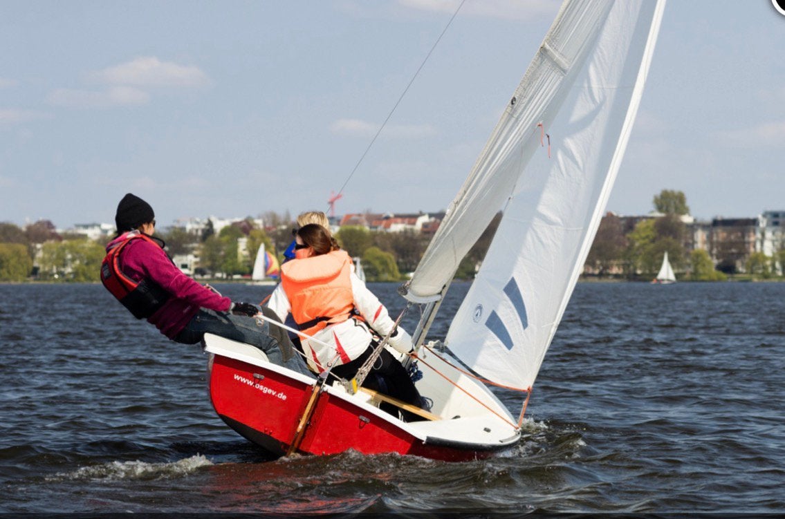 Leuk compleet zeilbootje möwe 2-mans klapzwaard, Ophalen, Gebruikt, Overige typen