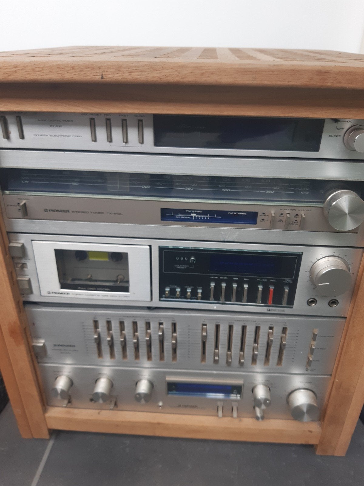 Jaren 80 pioneer stereo set., Ophalen, Gebruikt, Pioneer