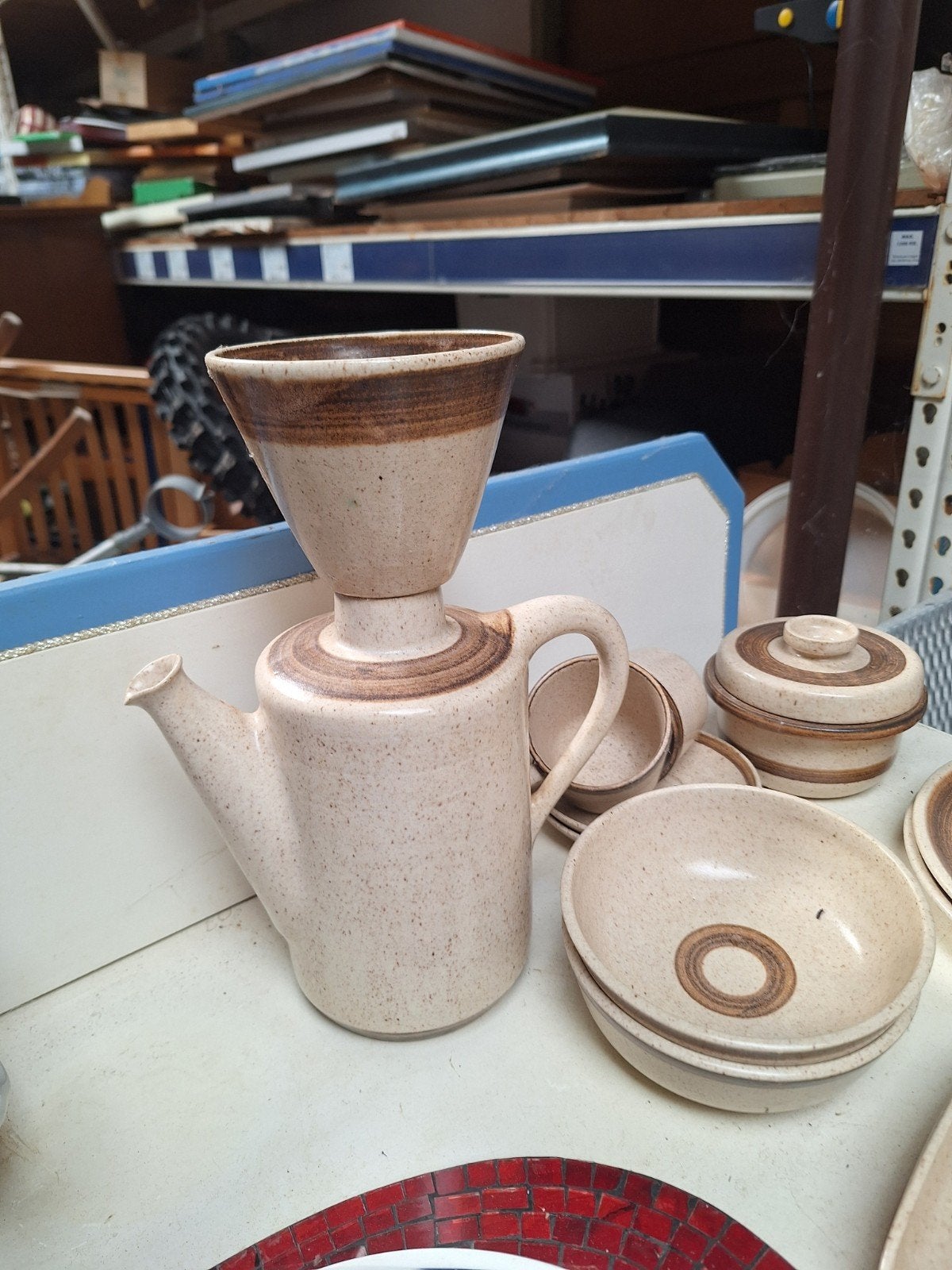 Zaalberg  servies  koffie pot met filter enz, Ophalen of Verzenden