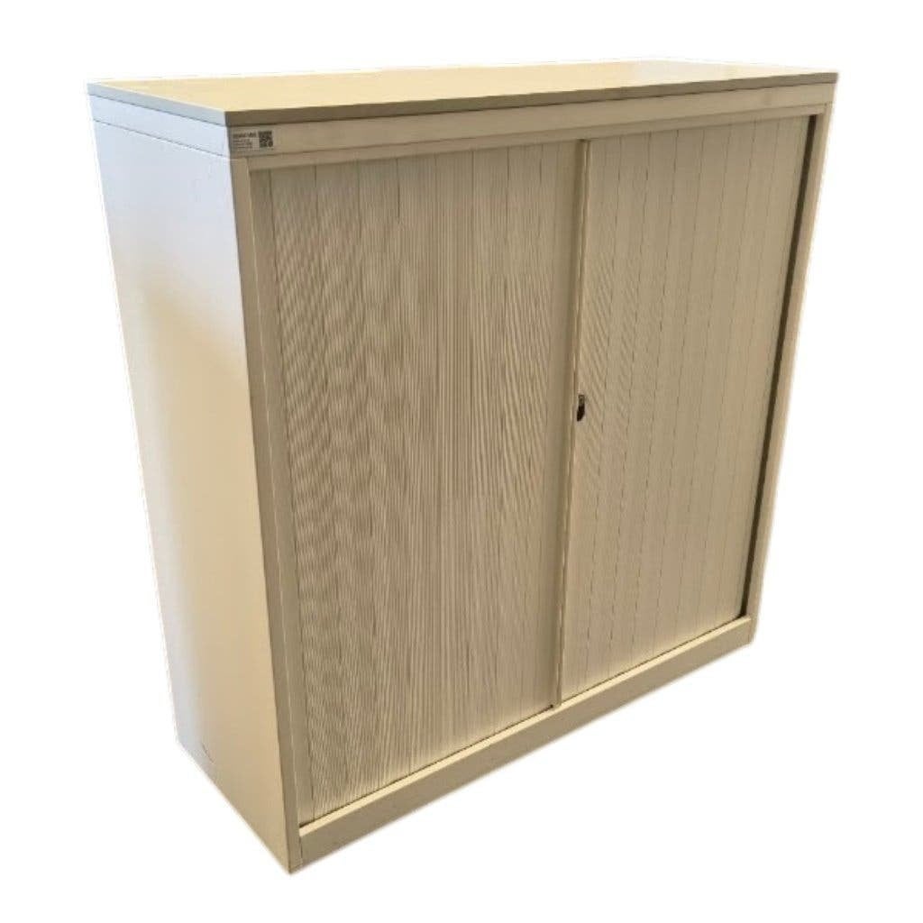Drentea Roldeurkast Wit Lichtgrijs 121 x 120 x 45, 100 tot 150 cm, 100 tot 150 cm, Ophalen of Verzenden, Meerdere deuren