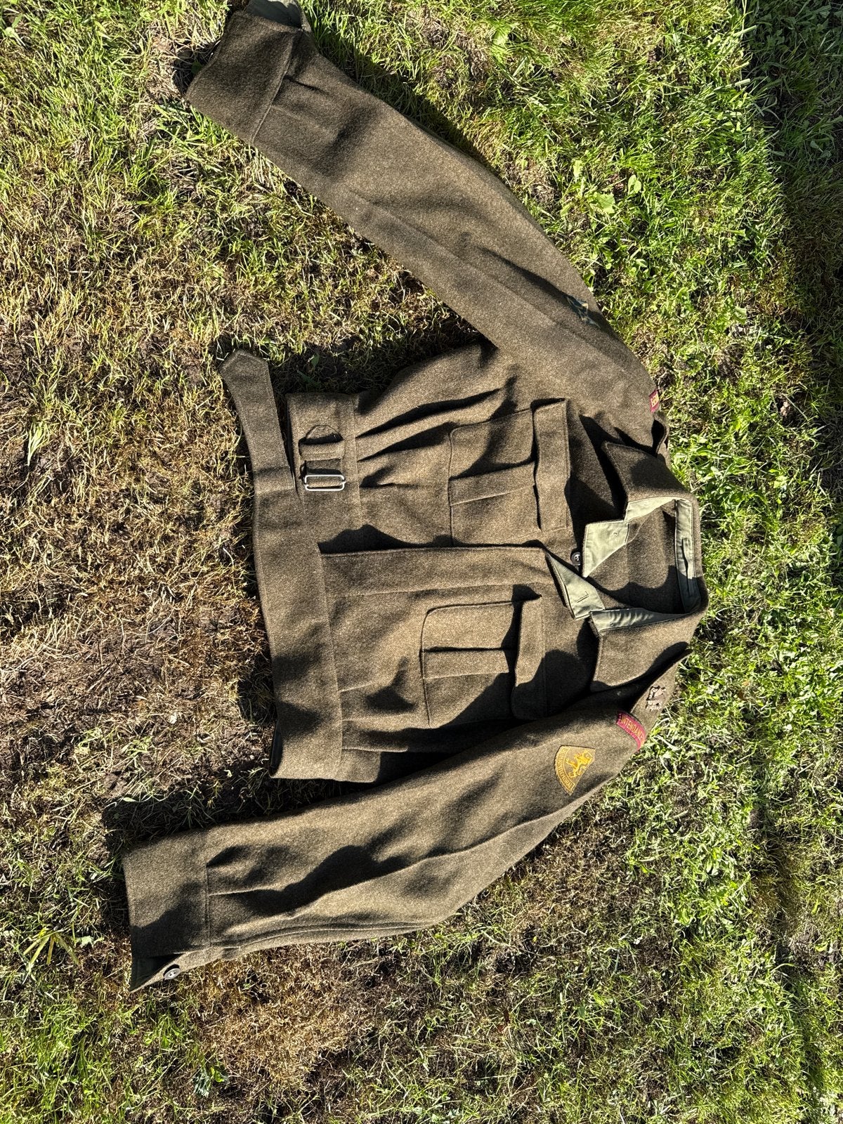 Puntgaaf Legerjasje - Intendance Troepen, Verzamelen, Ophalen, Landmacht, Nederland, Kleding of Schoenen