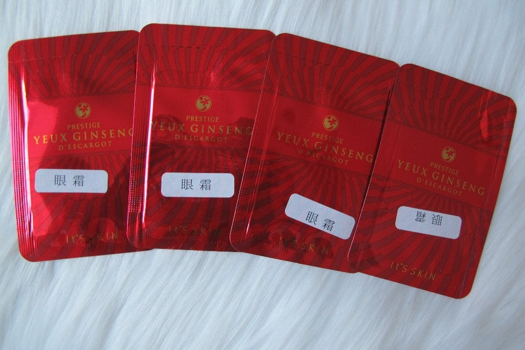 It's Skin Prestige Yeux Ginseng D'Escargot Eye Cream sample, Ophalen of Verzenden, Nieuw, Ogen, Verzorging