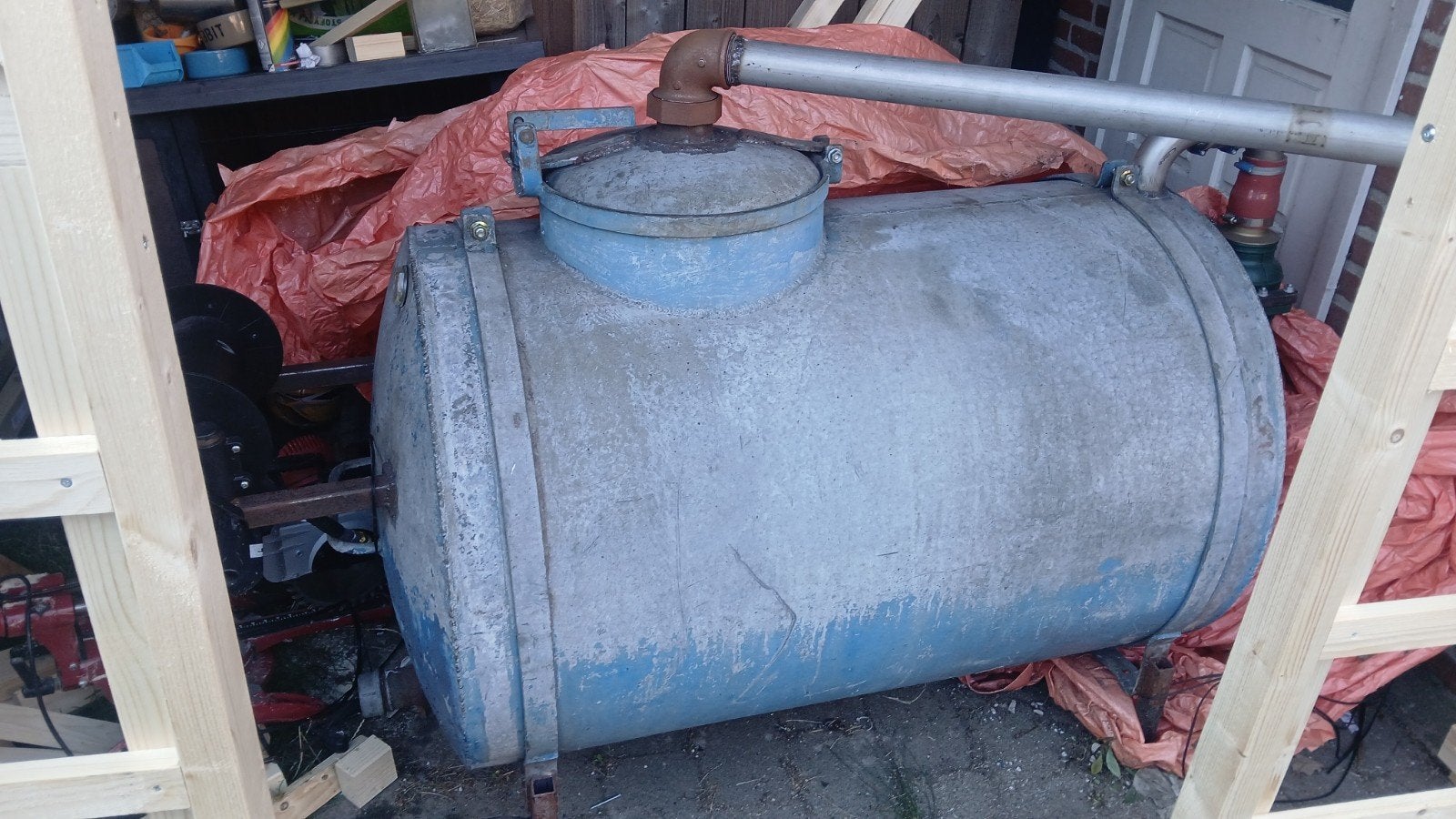 zeer nette stalen  watertank, Ophalen of Verzenden, Zo goed als nieuw