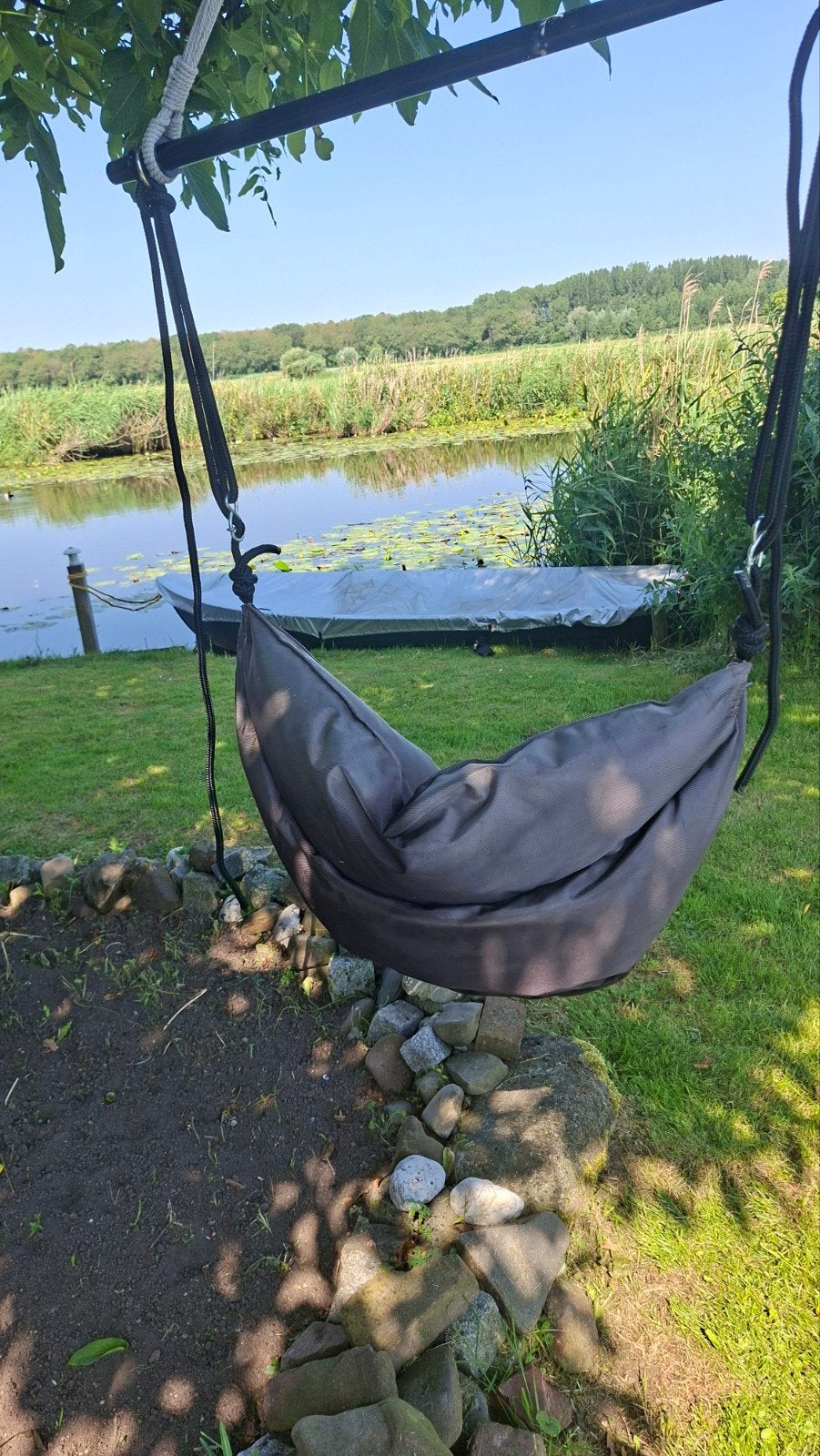 Hangmatschommel Moonboat Purple Frog, Ophalen, Gebruikt, Opvouwbaar, Eenpersoons