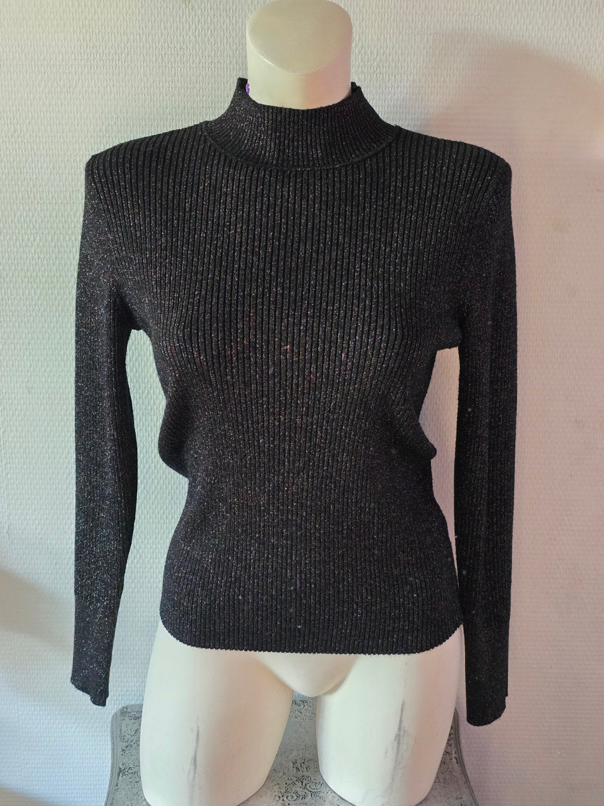 Red Button Turtle Sparkle Zwarte Coltrui Maat M, Kleding | Dames, Maat 38/40 (M), Zwart, Ophalen of Verzenden, Gedragen