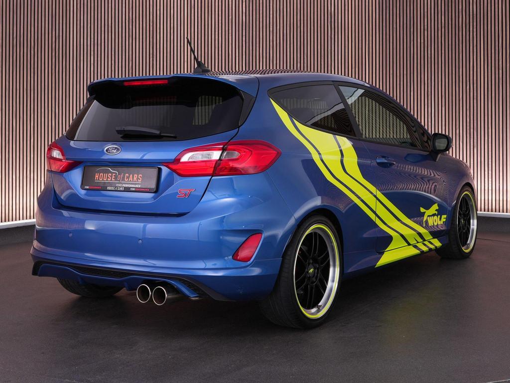 Ford Fiesta ST 1.5 240pk |Wolf edition|18" Wolf wielen|verla, 1188 kg, Blauw, Leder en Stof, Bedrijf