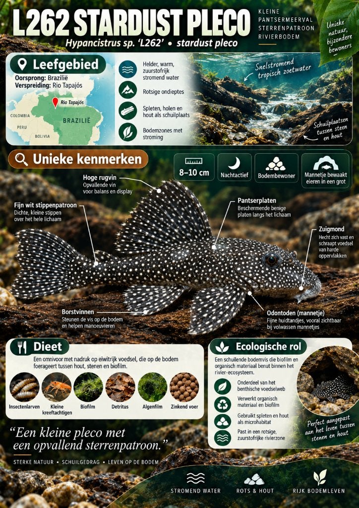 L262 Stardust pleco, Vis