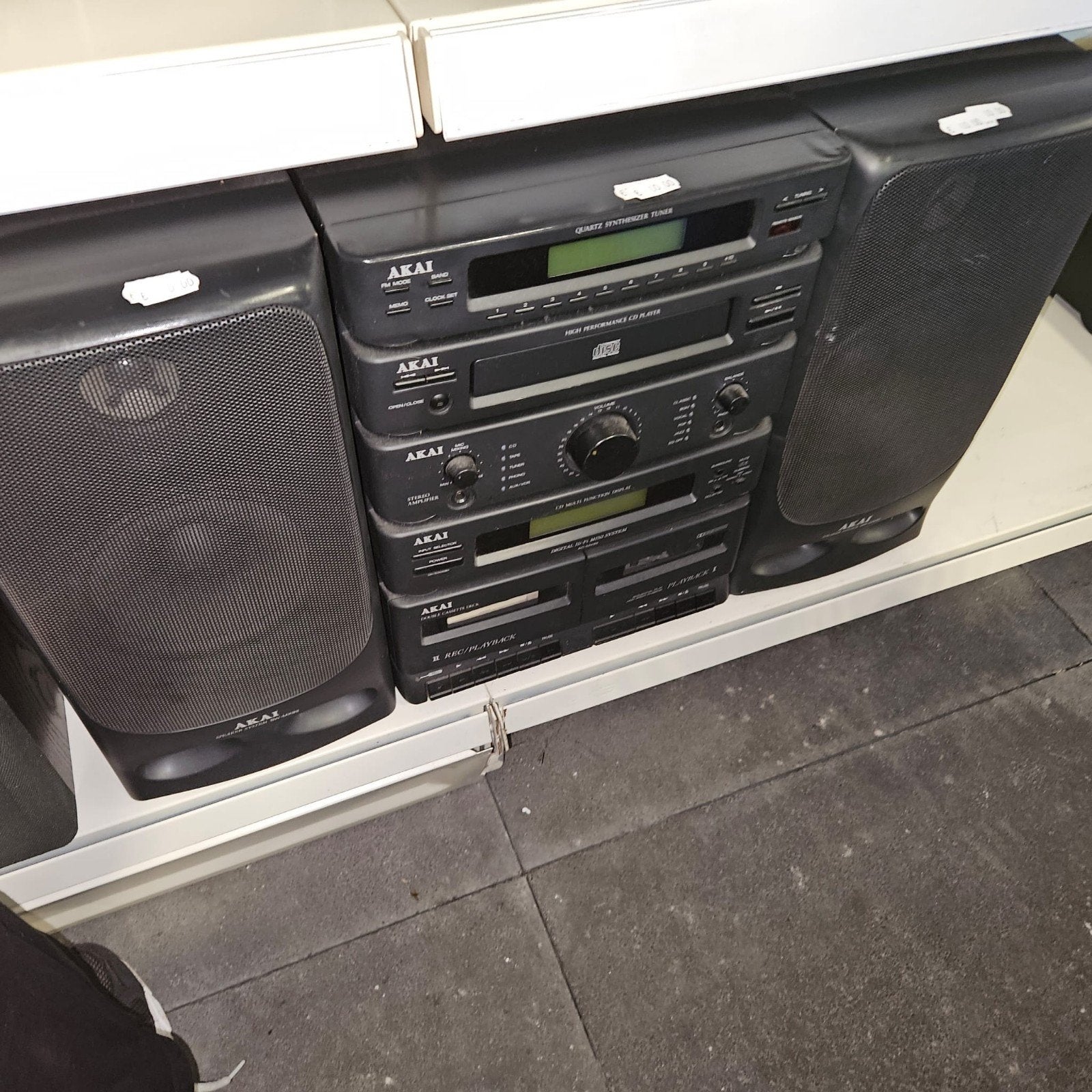 Akai Stereo Set met CD-speler, Cassettedeck en Tuner, Ophalen, Gebruikt, Cassettedeck, Losse componenten