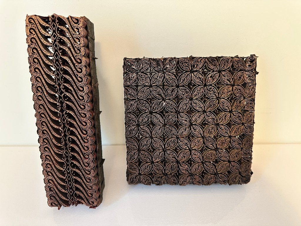 Zware verfijnde koperen batik tjaps, Javaans, 20e eeuw, Ophalen of Verzenden