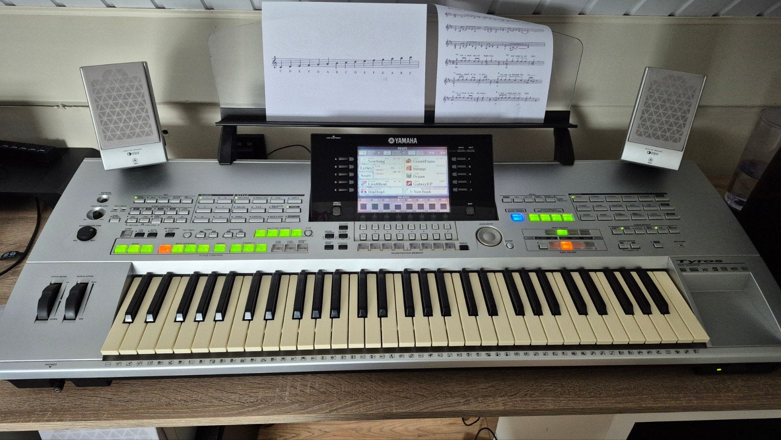 Yamaha Tyros 1 Workstation Keyboard - Zo goed als nieuw, Muziek en Instrumenten, Keyboards, Ophalen, 61 toetsen, Yamaha, Midi-aansluiting