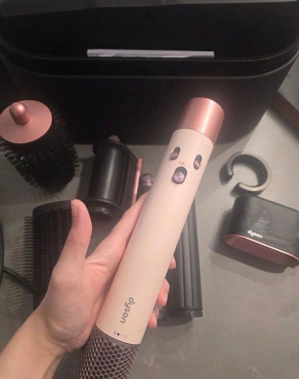 Dyson Airwrap compleet met accessoires en doos, Witgoed en Apparatuur, Ophalen of Verzenden, Zo goed als nieuw, Haarverzorging