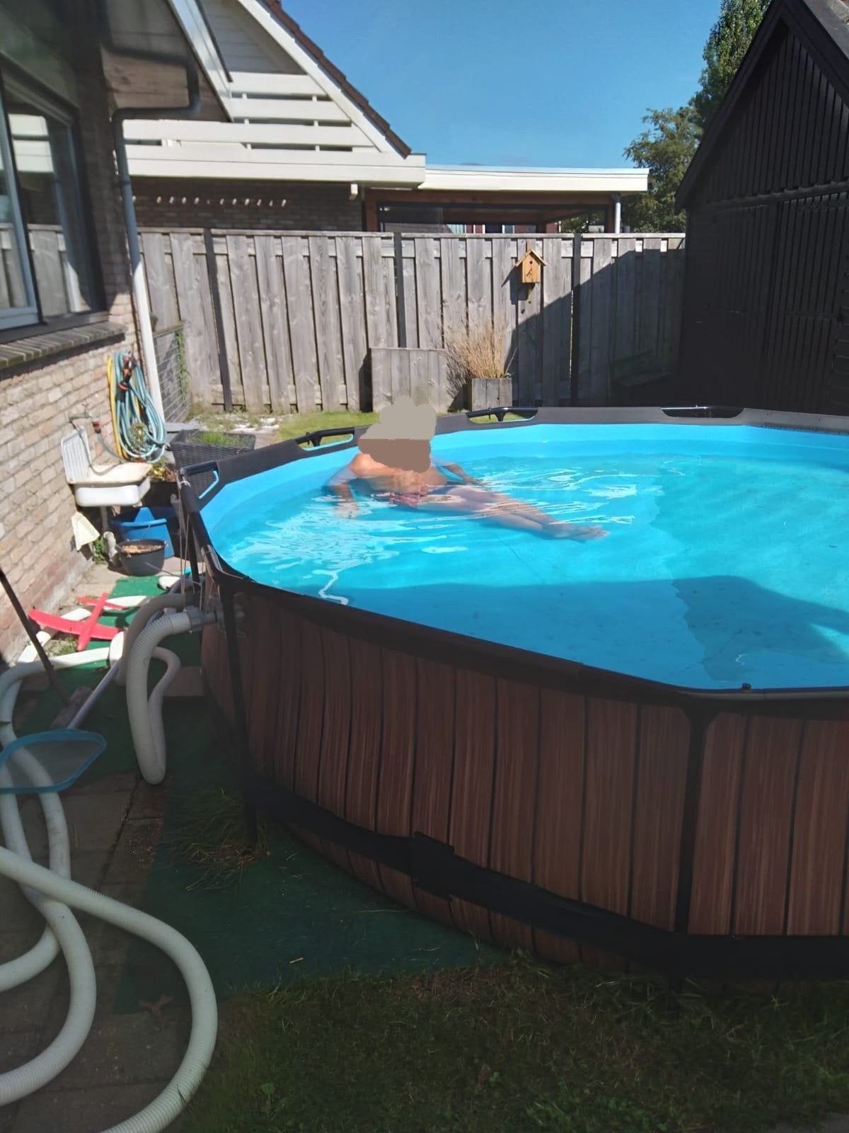 EXIT Frame Pool 3.6M x 76CM met zandfilterpomp, Ophalen, Gebruikt, Minder dan 80 cm, Rond