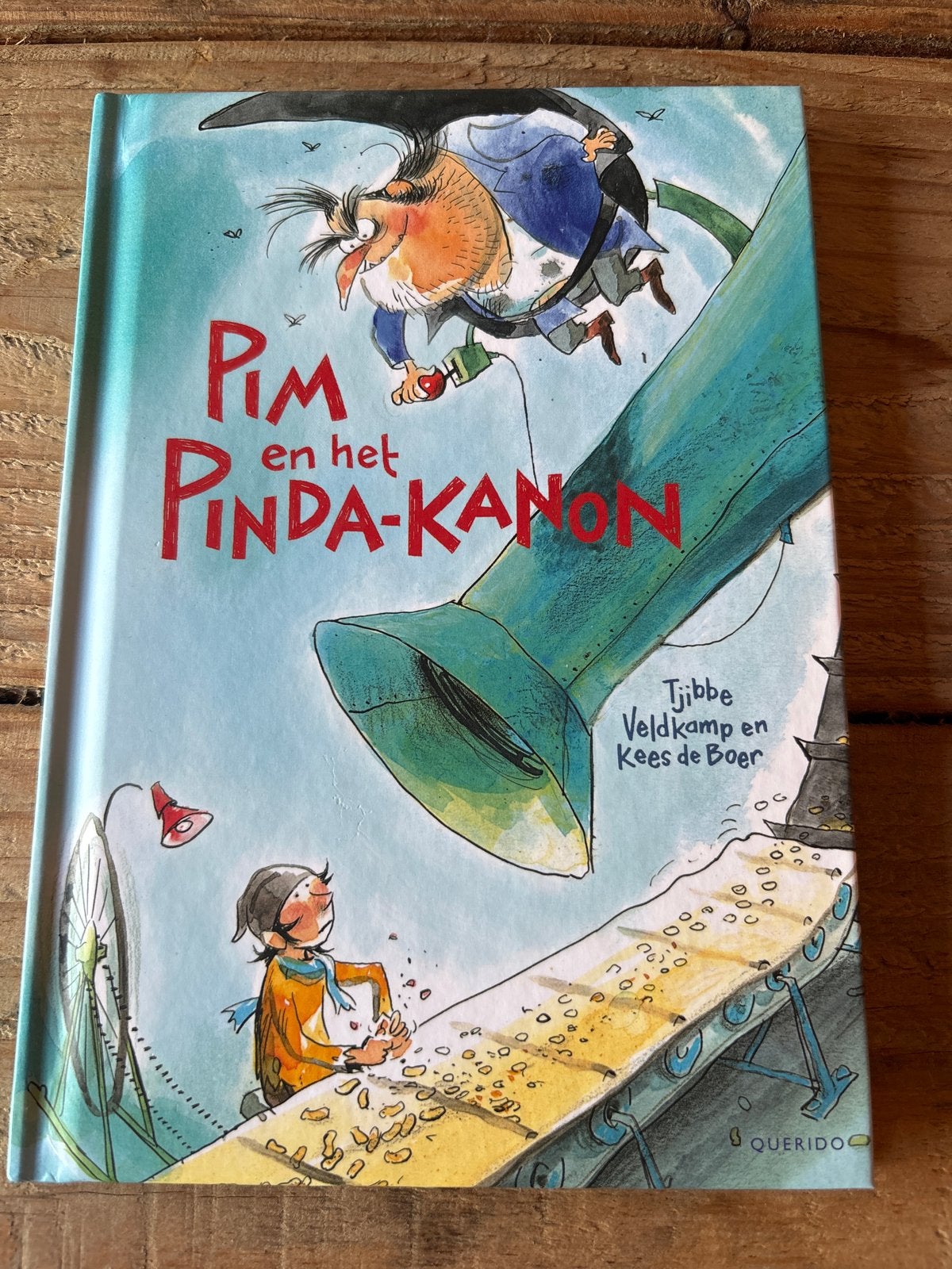 Pim en het Pinda-Kanon - Tjibbe Veldkamp & Kees de Boer, Ophalen of Verzenden, Zo goed als nieuw, Fictie algemeen