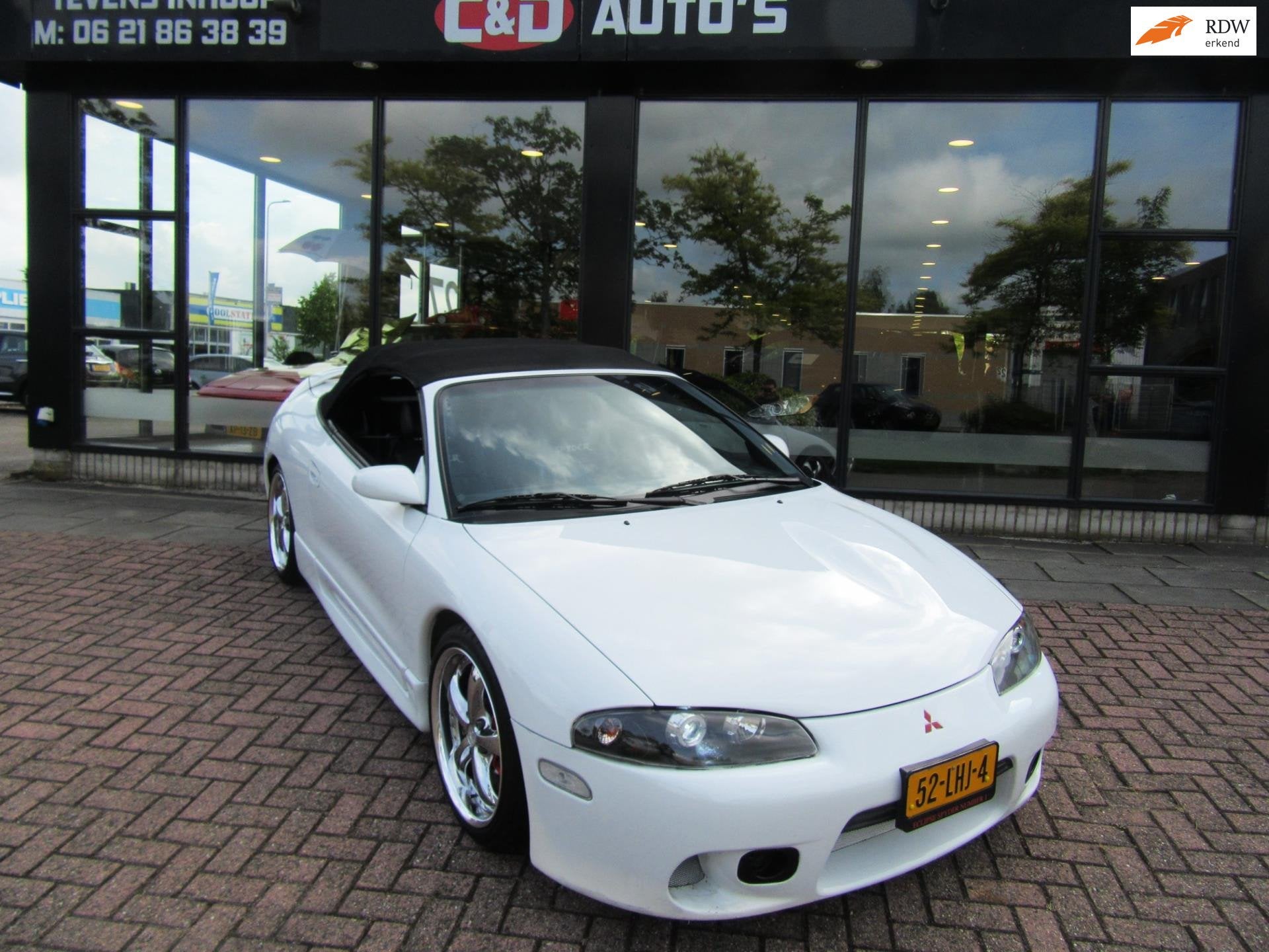 Mitsubishi ECLIPSE 2.0 TURBO CABRIO AUT 1999 UNIEK SHOWCAR, Auto's, Gebruikt, Zwart, 4 cilinders, Cabriolet