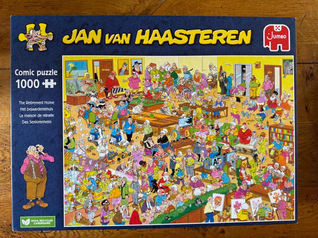 Jan van Haasteren Legpuzzel - Het Bejaardentehuis, Hobby en Vrije tijd, Denksport en Puzzels, Ophalen, 500 t/m 1500 stukjes, Zo goed als nieuw