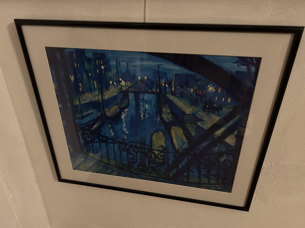 Kunstwerk van Kunstenaar Johan Dijkstra,, Antiek en Kunst, Kunst | Litho's en Zeefdrukken, Ophalen of Verzenden