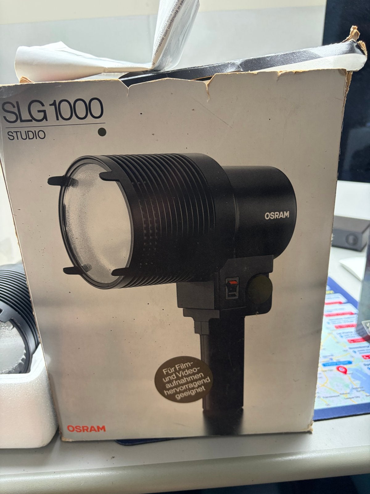 Osram SLG 1000 Studioflitser - Vintage en Functioneel, Ophalen of Verzenden, Gebruikt, Studioflitser, Inclusief accessoires