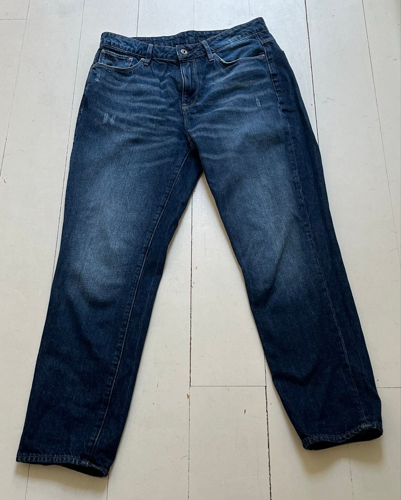 G-Star RAW 3301 High Straight Ankle Jeans - Maat 30/32, Maat 38/40 (M), Blauw, Ophalen of Verzenden, Zo goed als nieuw