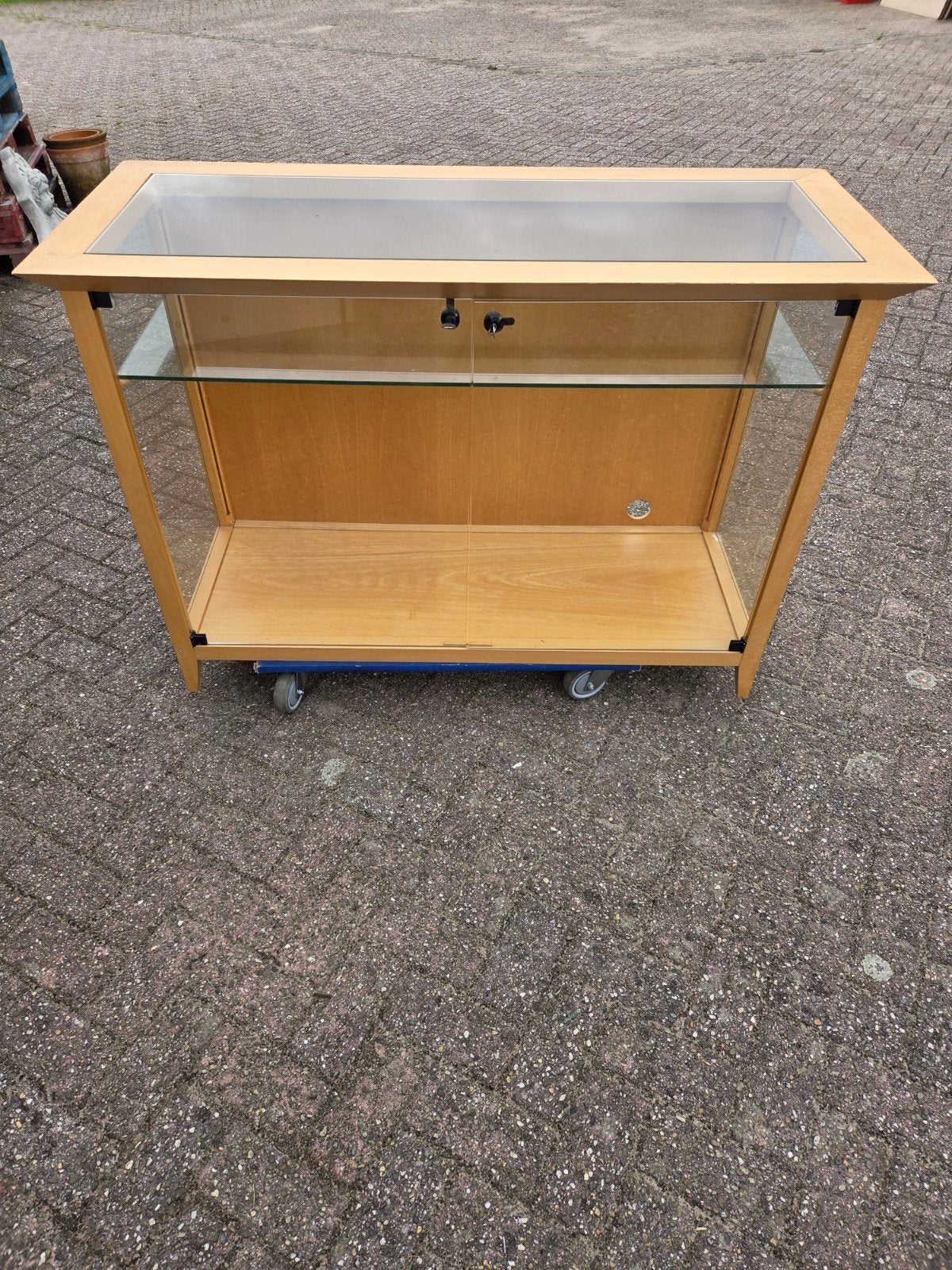 toonbank vitrinekast, Huis en Inrichting, Kasten | Vitrinekasten, Ophalen of Verzenden, 50 tot 100 cm, Minder dan 100 cm
