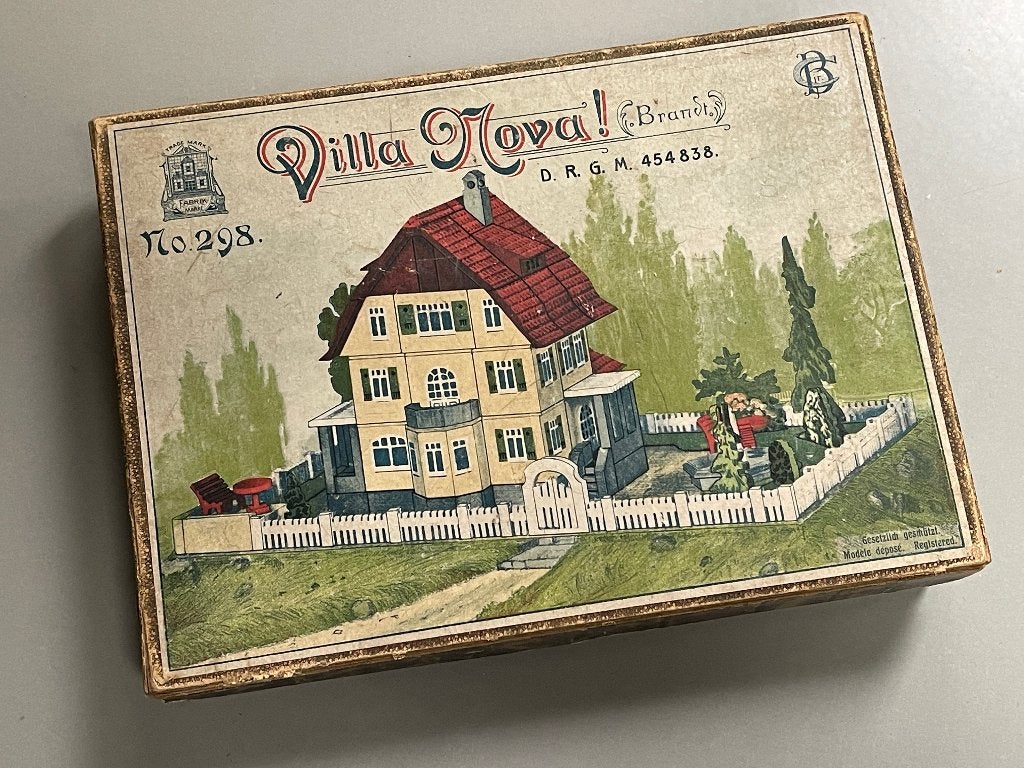 antieke Carl Brandt Bouwdoos * Villa Nova Nr. 298   (1905), Ophalen of Verzenden