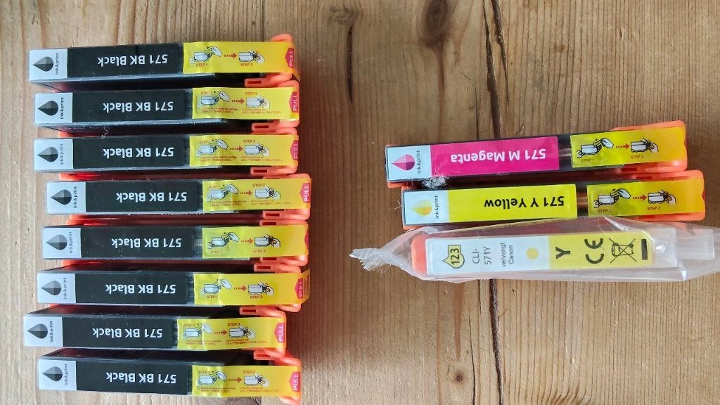 Cartridges voor Canon type 571, Ophalen, Nieuw, Cartridge, Inkt & Print (compatibel met Canon)