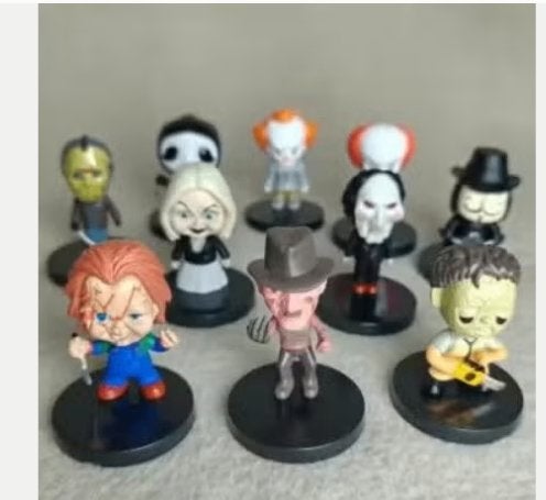 Horror mini figuren set 10 stuks (5,5cm)