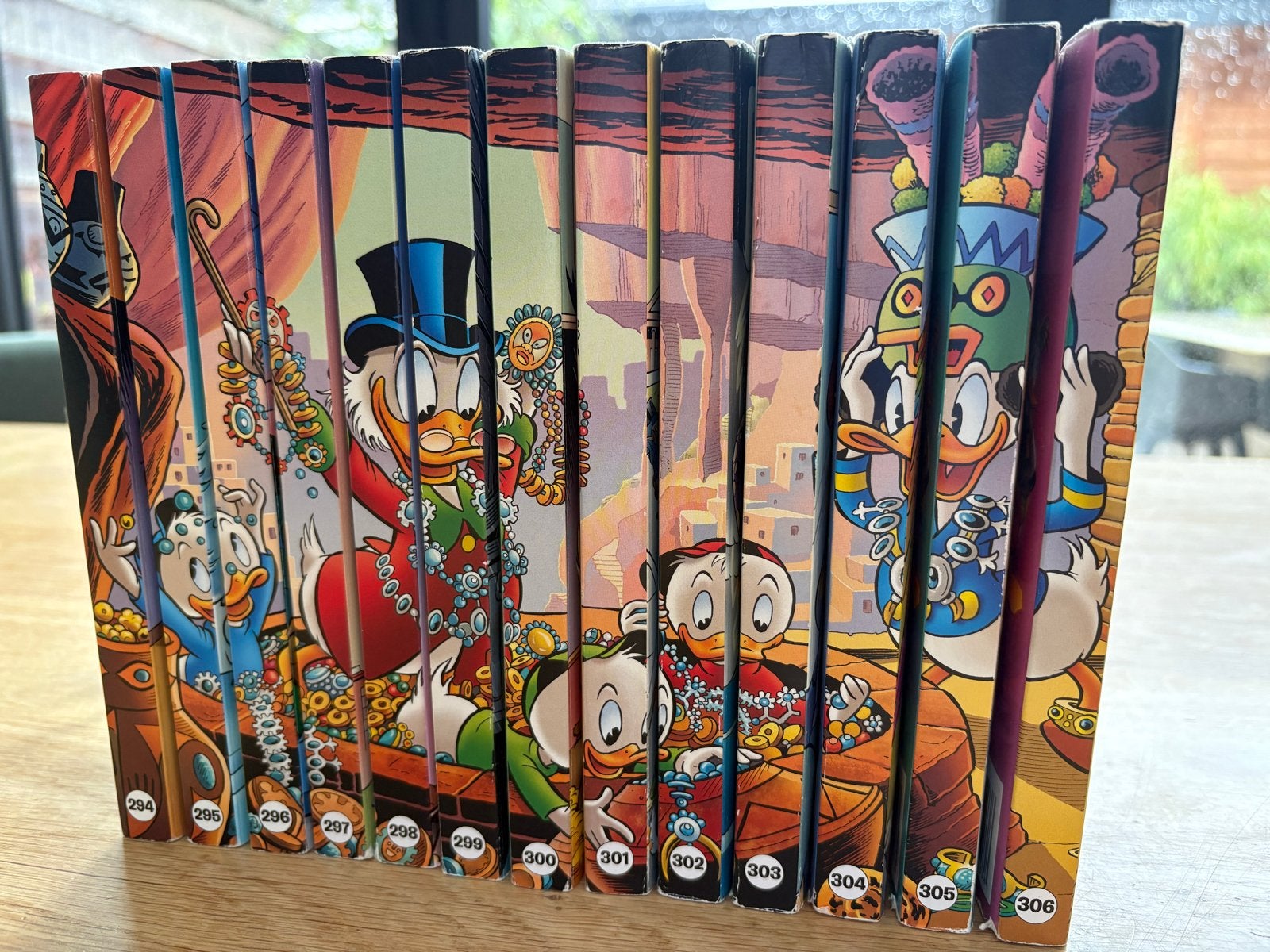 Donald Duck pockets complete rugtekening 294-306, Complete serie of reeks, Ophalen of Verzenden, Gelezen