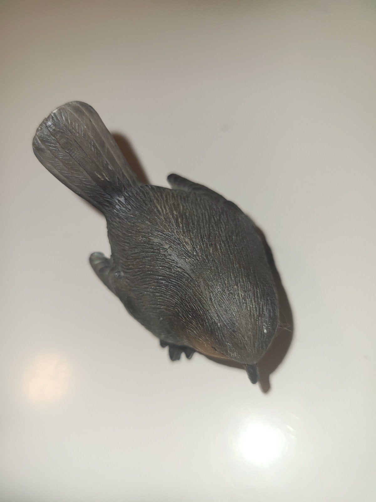 vogel beeldje roodborstje zgan, Ophalen, Zo goed als nieuw, Dier