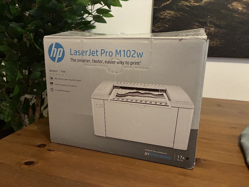 HP LaserJet Pro M102w — laserprinter, Computers en Software, Printers, Ophalen, Hp, Zwart-en-wit printen, Gebruikt