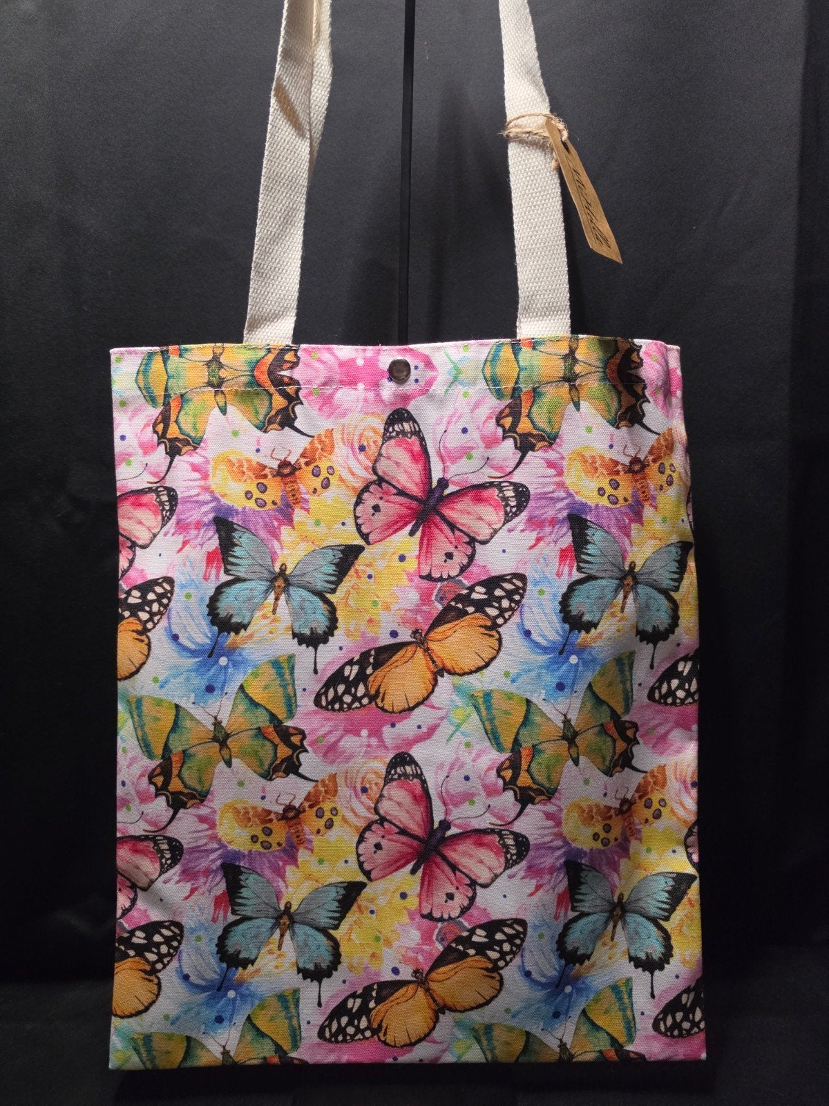 Shopper Vlinders 40x33 cm Herbruikbare Tas Butterflies, Overige merken, Overige kleuren, Nieuw