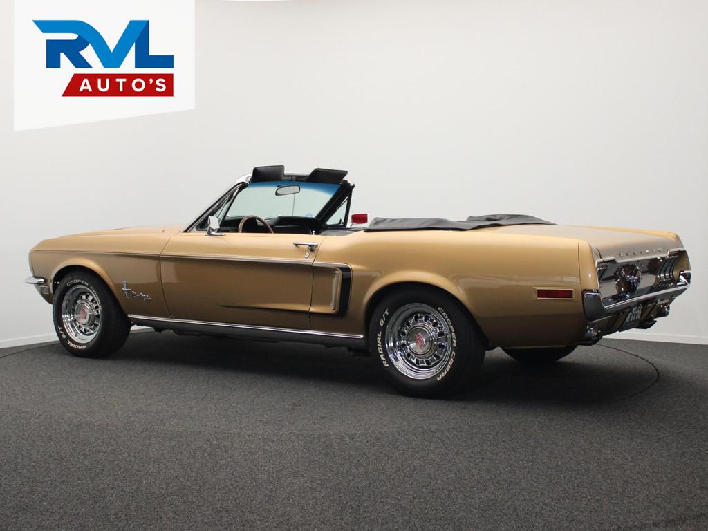 Ford USA Mustang Cabrio 289 V8 1968 Aut *Gerestaureerd* C-Co, Auto's, Zwart, Overige kleuren, Cabriolet, 4 stoelen