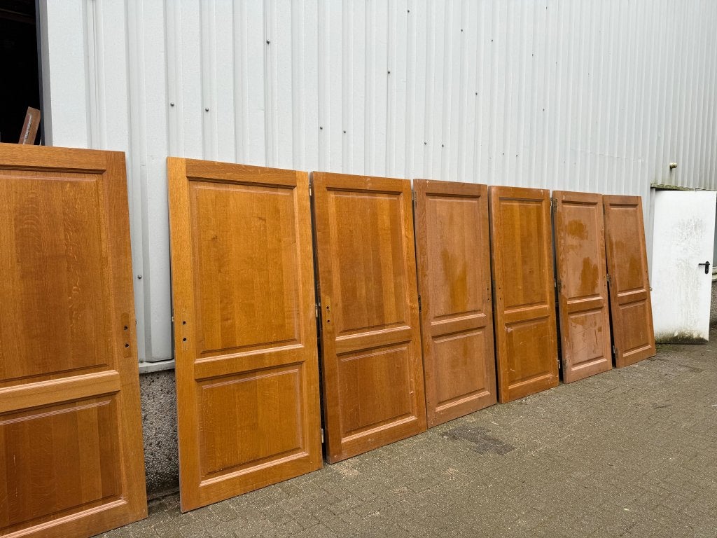 7 massief eiken deuren 93 x 201, La belle porte, Jurgen.hoogenboezem@gmail.com, 80 tot 100 cm, Binnendeur
