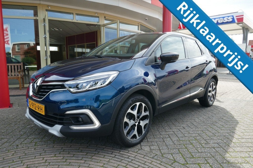 Renault CAPTUR 0.9 TCE INTENS    R-LINK/CLIMA/NL-AUTO/TREKHA, Auto's, 898 cc, Gebruikt, Met garantie (alle), Blauw