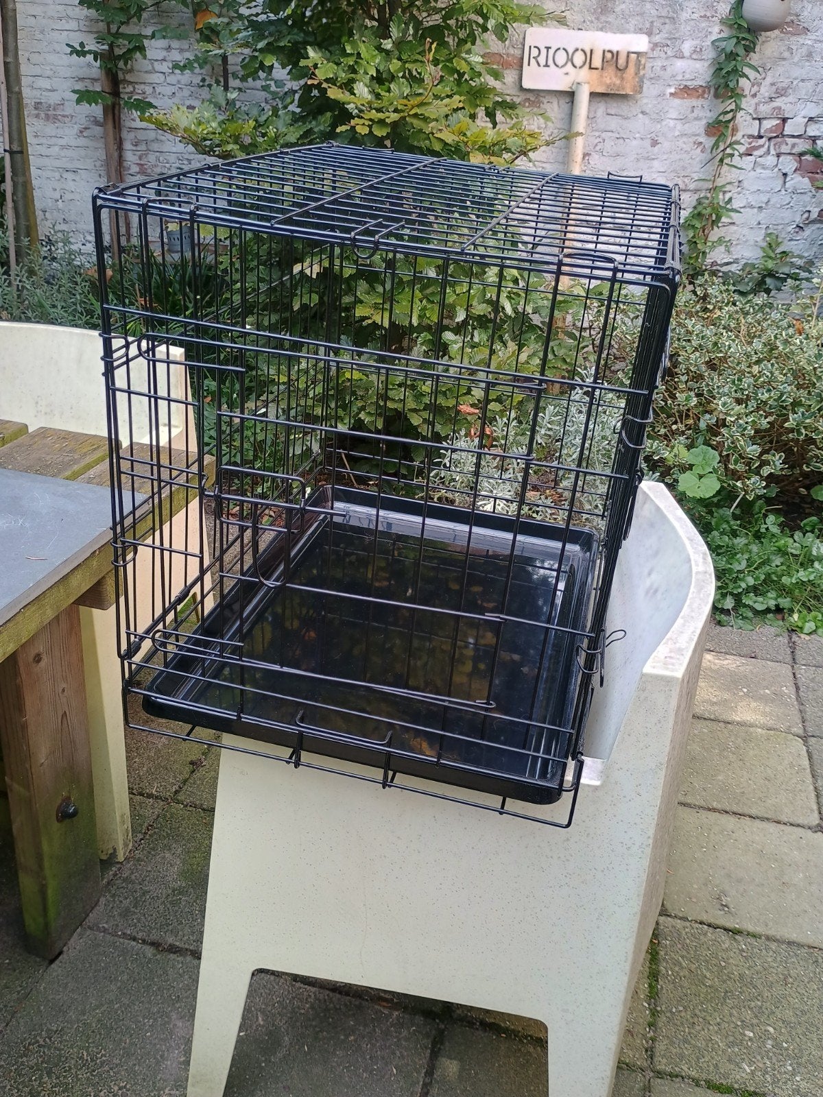 zwarte bench (nieuw), Ophalen, Nieuw