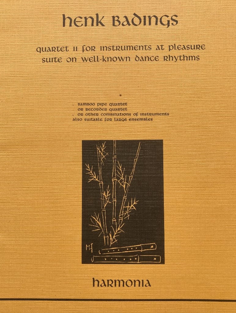 Henk Badings - kwartet II voor verschillende instrumenten, Ophalen of Verzenden, Gebruikt, Artiest of Componist, Overige instrumenten