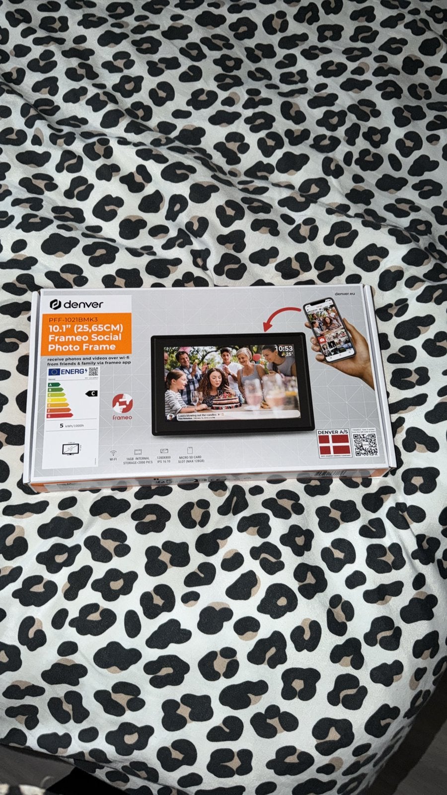 Digitale fotolijst met app nieuw in doos, Nieuw, Ophalen of Verzenden, Afstandsbediening, 8 tot 12 inch