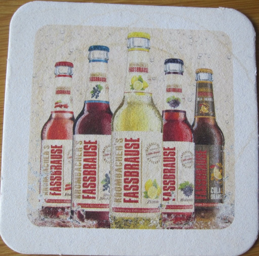 bierviltje van Krombacher Fasssbrause, Ophalen of Verzenden, Zo goed als nieuw, Viltje(s), Overige merken