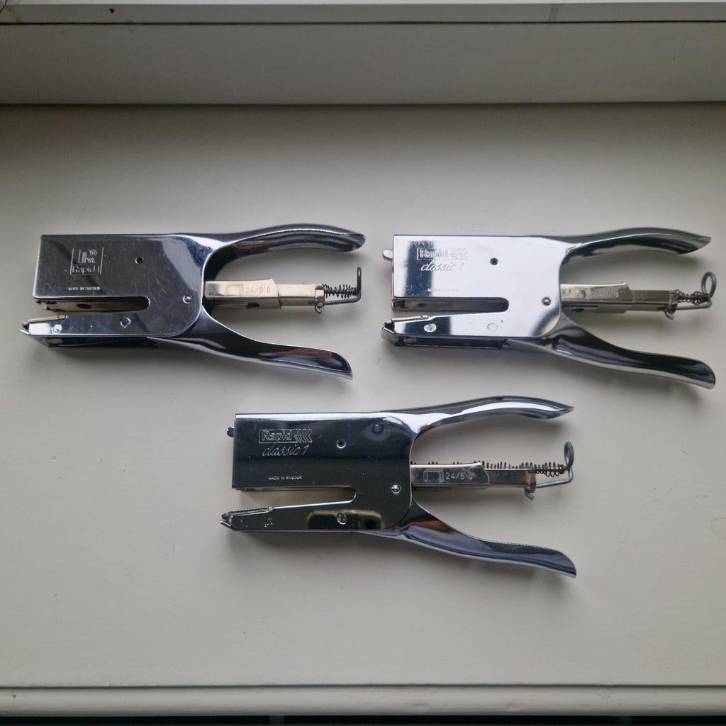 Nietmachine 3 stuks - Rapid Classic 1, Ophalen of Verzenden, Gebruikt