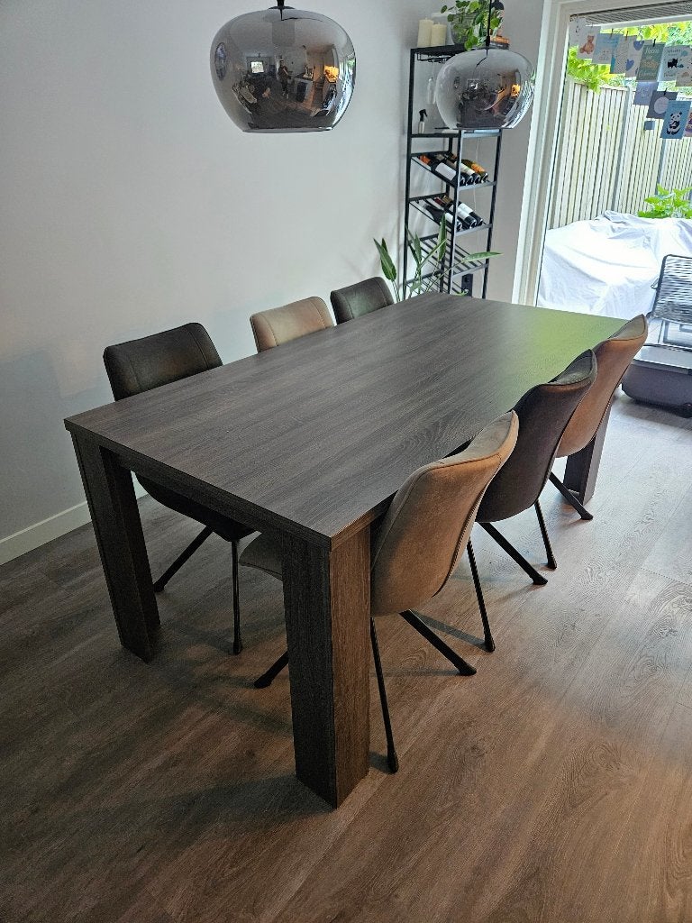 Eettafel 180x90cm, Ophalen, Overige materialen, Gebruikt, 50 tot 100 cm