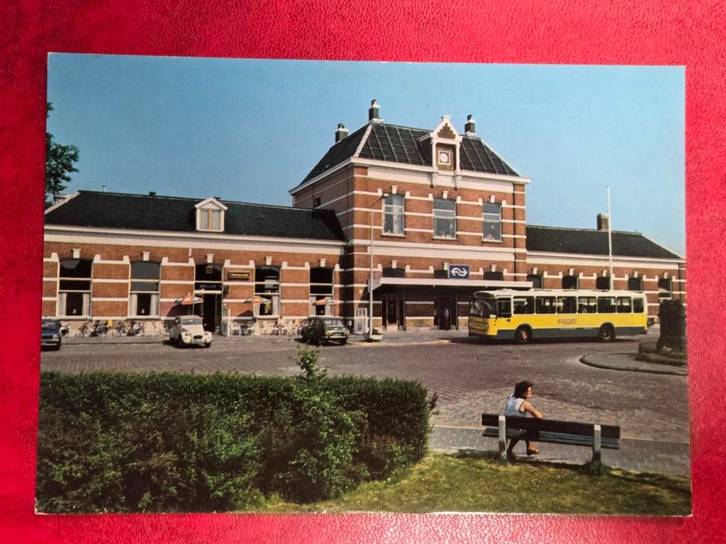 Sneek Station met Eend, Ophalen of Verzenden, Friesland