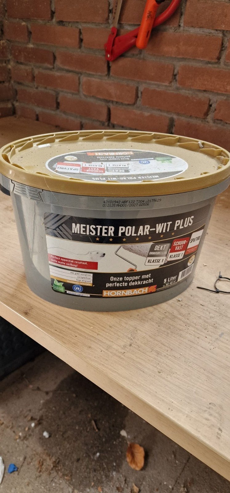 HORNBACH Meister Polar-Wit Plus Verf - Nieuw, Ophalen, Wit, Nieuw, Verf