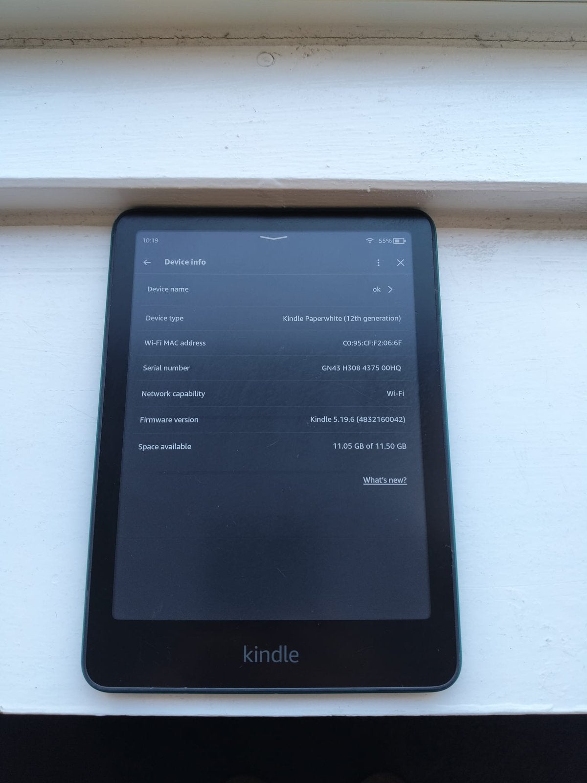 Kindle paperwhite 12e generatie, Touchscreen, Ophalen of Verzenden, Zo goed als nieuw, 7 inch