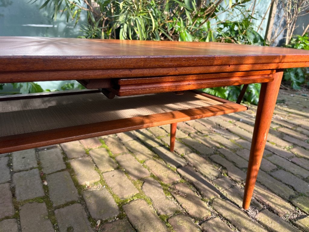Deens Danish Design Teakhout salontafel set, Huis en Inrichting, Tafels | Salontafels, Ophalen, 100 tot 150 cm, 50 tot 100 cm