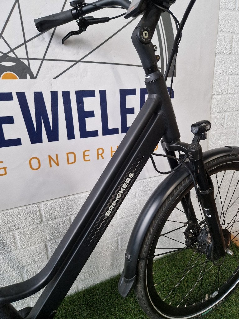 Brinckers Boston E-bike Dames 28" 54cm N7, 53 tot 56 cm, Versnellingen, Zo goed als nieuw, Schijfrem