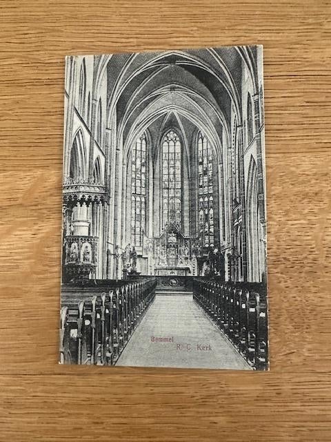 ANSICHTKAART R.K. KERK BEMMEL, Ophalen of Verzenden, Voor 1920, Gelopen, Gelderland