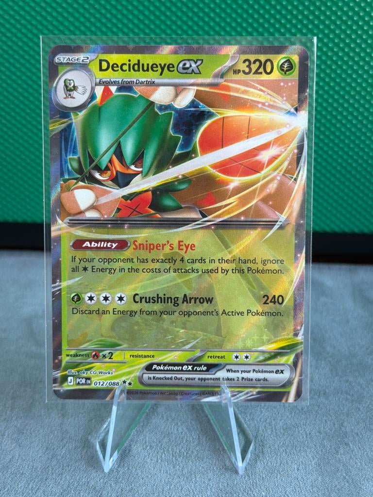 Decidueye GX 012/088 Pokémon Kaart - Zo goed als nieuw, Ophalen of Verzenden, Zo goed als nieuw, Losse kaart
