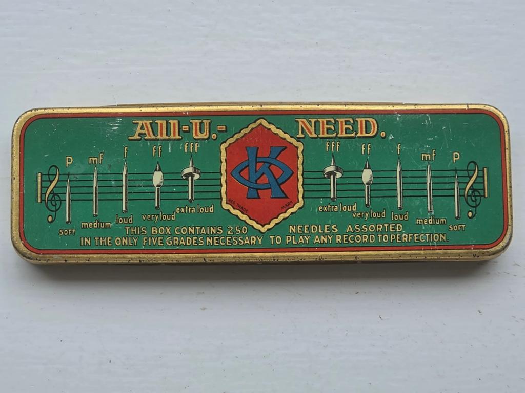 Grammofoon naalden blik All u Need made in Germany, Ophalen of Verzenden, Gebruikt, Overige