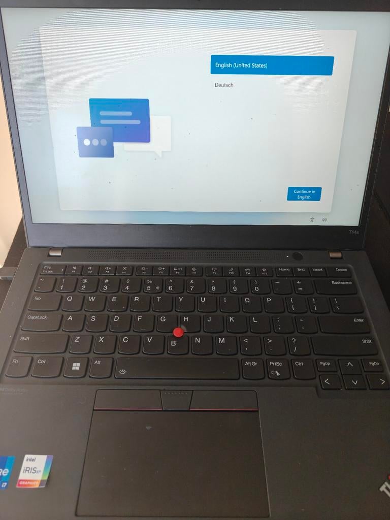 Laptop - Lenovo T14s Gen 2, 2 tot 3 Ghz, Qwerty, 14 inch, Zo goed als nieuw