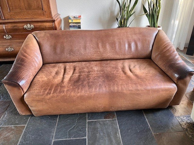 vintage design De Sede DS-47 2 + 3-zitsbank,, Huis en Inrichting, Ophalen, Gebruikt, Overige maten, 150 tot 200 cm