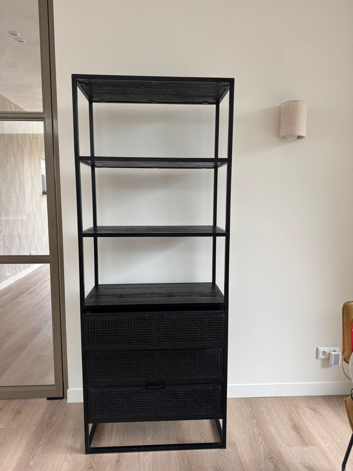 Must Living Rotan Boekenkast van Troubadour - Nieuwstaat, Ophalen, Info@detroubadour.nl, Amstelveen, 50 tot 100 cm